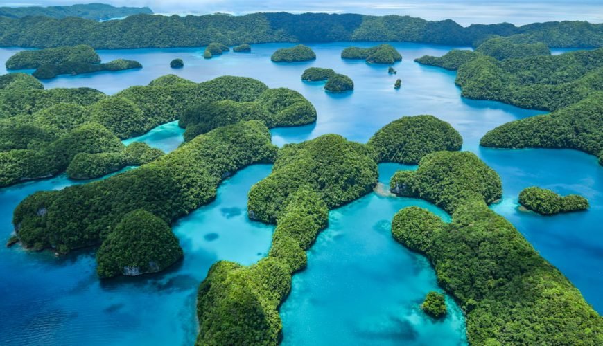 Palau Scenic Flight Over The Rock Islands + Pictures