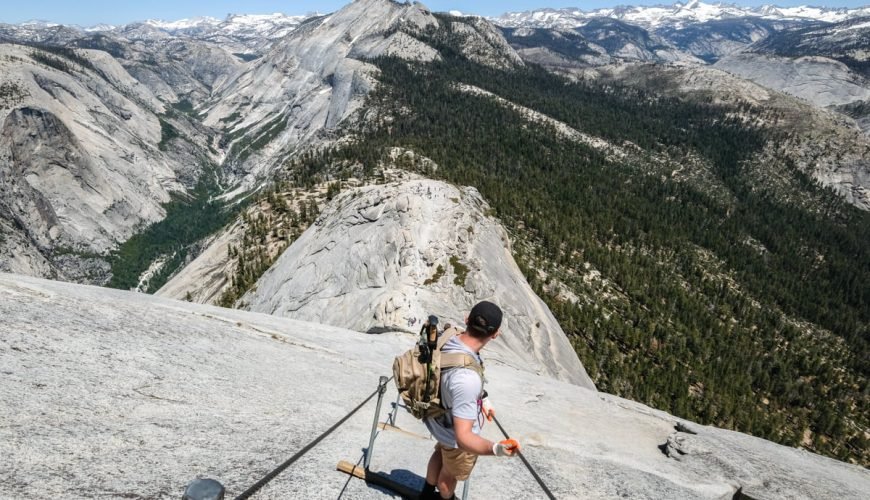 Epic Cables Climb In Yosemite National Park